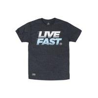 Stay Strong Live Fast Tee - Charcoal