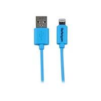 startechcom 1m 3ft blue apple 8 pin lightning connector to usb cable f ...
