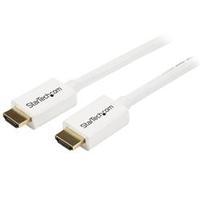 StarTech.com 2m (6 ft) White CL3 In-wall High Speed HDMI Cable - Ultra HD 4k x 2k HDMI Cable