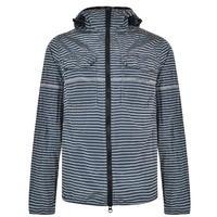 STONE ISLAND MARINA Striped Hooded Crinkled Jacket