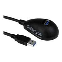 StarTech.com 5 ft Black Desktop SuperSpeed USB 3.0 Extension Cable - A to A M/F