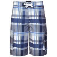 sth shore prt chk navyblue mens swim shorts