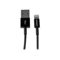 StarTech.com 1m (3ft) Black Apple 8-pin Slim Lightning Connector to USB Cable for iPhone iPod iPad