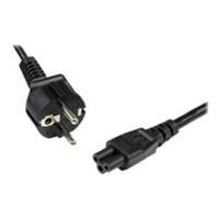 startechcom 1m 3 prong laptop power cord schuko cee7 to c5 clover leaf ...