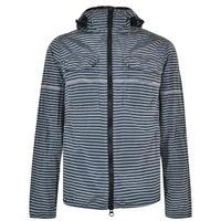 STONE ISLAND MARINA Striped Hooded Crinkled Jacket