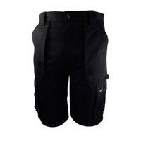 stanley westport black work shorts w36