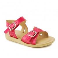 Start-rite Soft Harper, Hot Pink Patent Girls Buckle Sandals