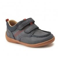 start rite super soft henry navy blue leather boys riptape first walki ...