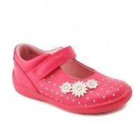 start rite super soft daisy bright pink leather girls riptape first wa ...