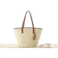 style cici women straw tote beige green brown 534789463225