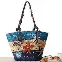 STYLE-CICI Women-Casual / Outdoor-Straw-Shoulder Bag-Pink / Blue