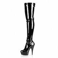 Stage boots Women\'s Boots Spring/Fall/Winter Heels/Platform/Fashion Boots Patent Leather/Dress Stiletto Heel/banquet