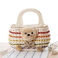 STYLE-CICIWomen-Casual-Straw-Tote-White / Beige / Green / Yellow / Orange / Brown / Fuchsia