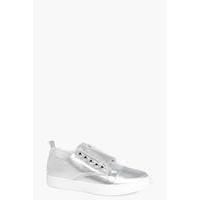 Stud & Elastic Strap Trainer - silver