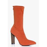 Stretch Sock Boot - terracotta