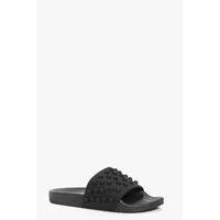 Studded Slider - black