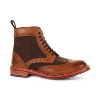 Stornoway High Ankle Tweed Brogue Boots