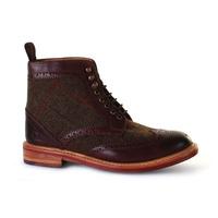 Stornoway High Ankle Tweed Brogue Boots