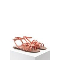 Strappy Faux Leather Sandals