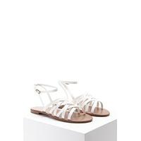 Strappy Faux Leather Sandals