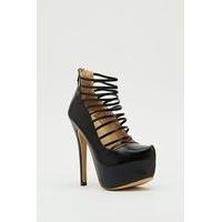 Strappy Platform Court Heels