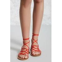 Strappy Ankle-Wrap Sandals