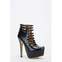 Strappy Stiletto Platform Heels