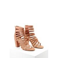 Strappy Faux Suede Booties