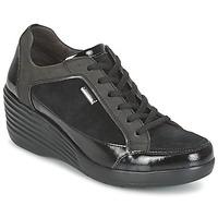 stonefly ebony womens shoes trainers in black