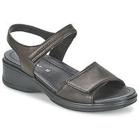 stonefly aqua womens sandals in black