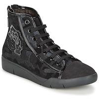 stonefly sidney womens shoes high top trainers in black