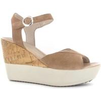 stonefly 108375 wedge sandals women taupe beige womens sandals in beig ...