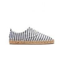 Stripe Lace Up Espadrille