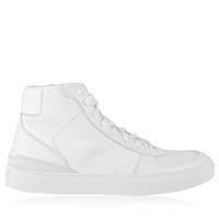 stone island leather high top trainers