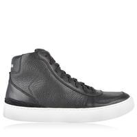 stone island leather high top trainers