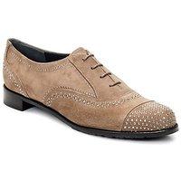 stuart weitzman derby womens smart formal shoes in beige