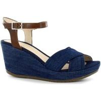 stonefly 108309 wedge sandals women blue womens sandals in blue