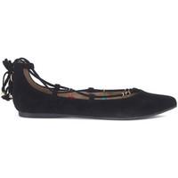 Steve Madden Eleanor black suede flat shoes women\'s Shoes (Pumps / Ballerinas) in black
