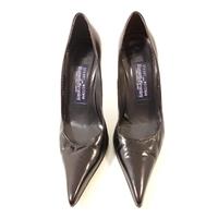 stuart weitzman for russell bromley size 5 black leather heels