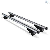 streetwize aluminium anti theft lockable universal roof bars colour si ...