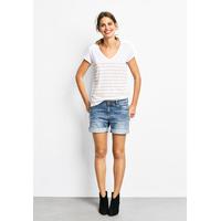 Striped V Tee