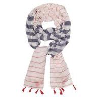 Stripe Tassel Scarf, Bright Multi