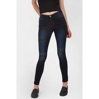 STELLA RIPPED REGULAR RISE SKINNY JEANS