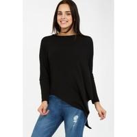 stock takeasymetric oversized long sleeve top