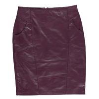 ST MARTINS Tamona Panelled Leather Pencil Skirt