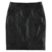 ST MARTINS Tamona Panelled Leather Pencil Skirt