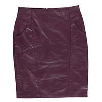 ST MARTINS Tamona Panelled Leather Pencil Skirt