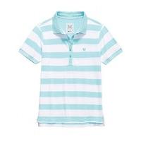 stripe pique polo