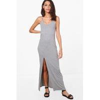 Strappy Back Maxi Dress - grey