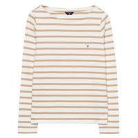 striped boatneck t shirt dry sand